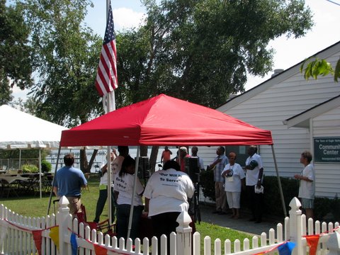 Town Day activities at the community center